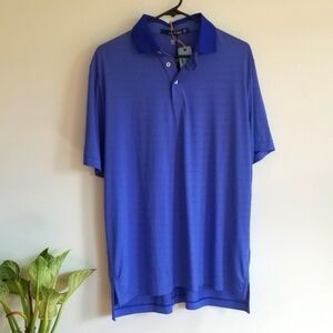 NWT Ralph Lauren White Stripe Golf Shirt